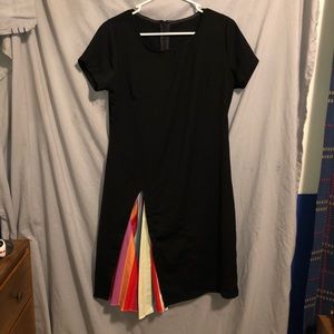 Black with rainbow part dress